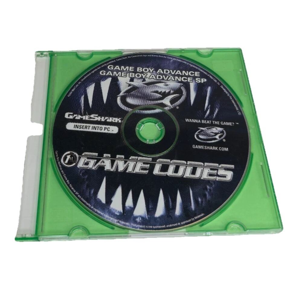 GameShark Game Codes CD for‎ Nintendo Gameboy Advance SP and GBA Untested
